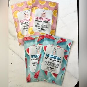 Miracle Brightening Collagen and Hydrating Sheet Mask set of 4